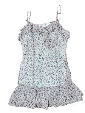 white guipure floral lace mini dress self-portrait - White Floral Lace Mini Dress main image 1